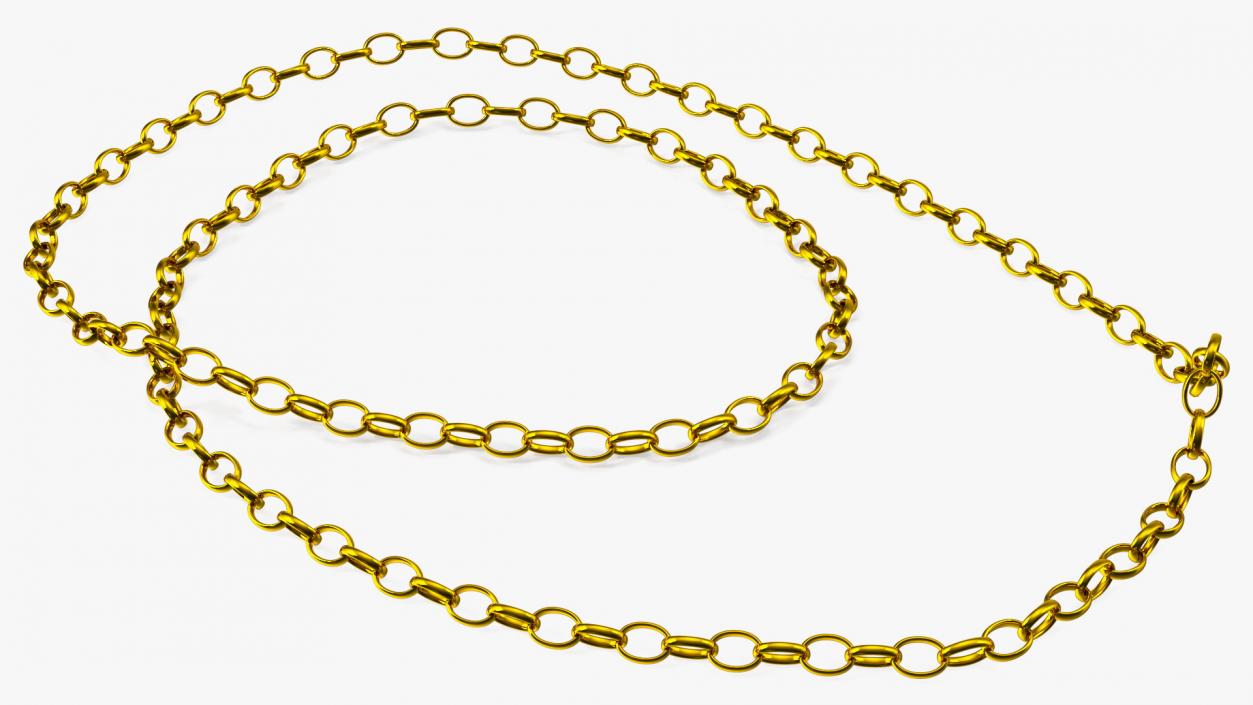 3D model Golden Jewelry Chain