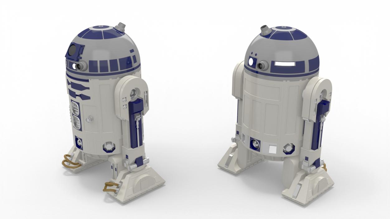 3D Robot Character R2-D2 Rigged model