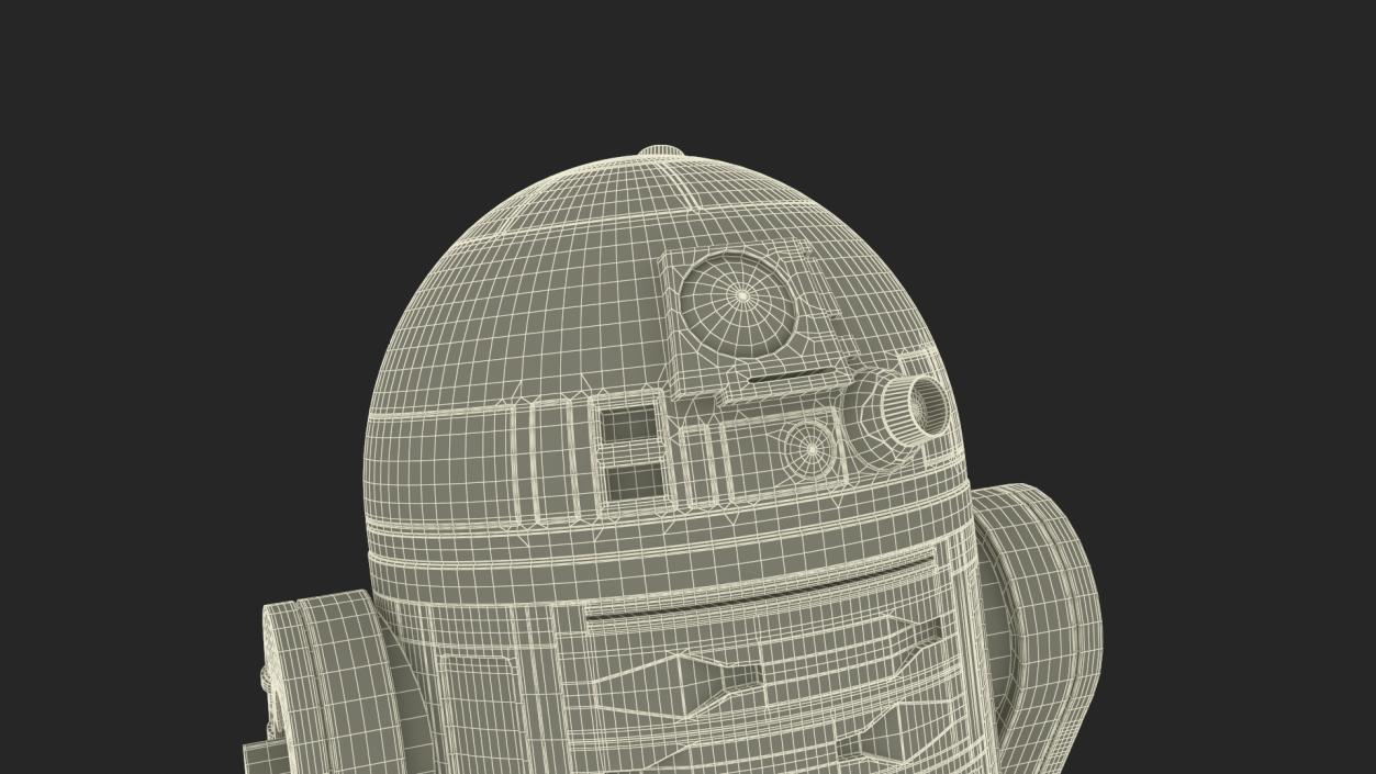 3D Robot Character R2-D2 Rigged model