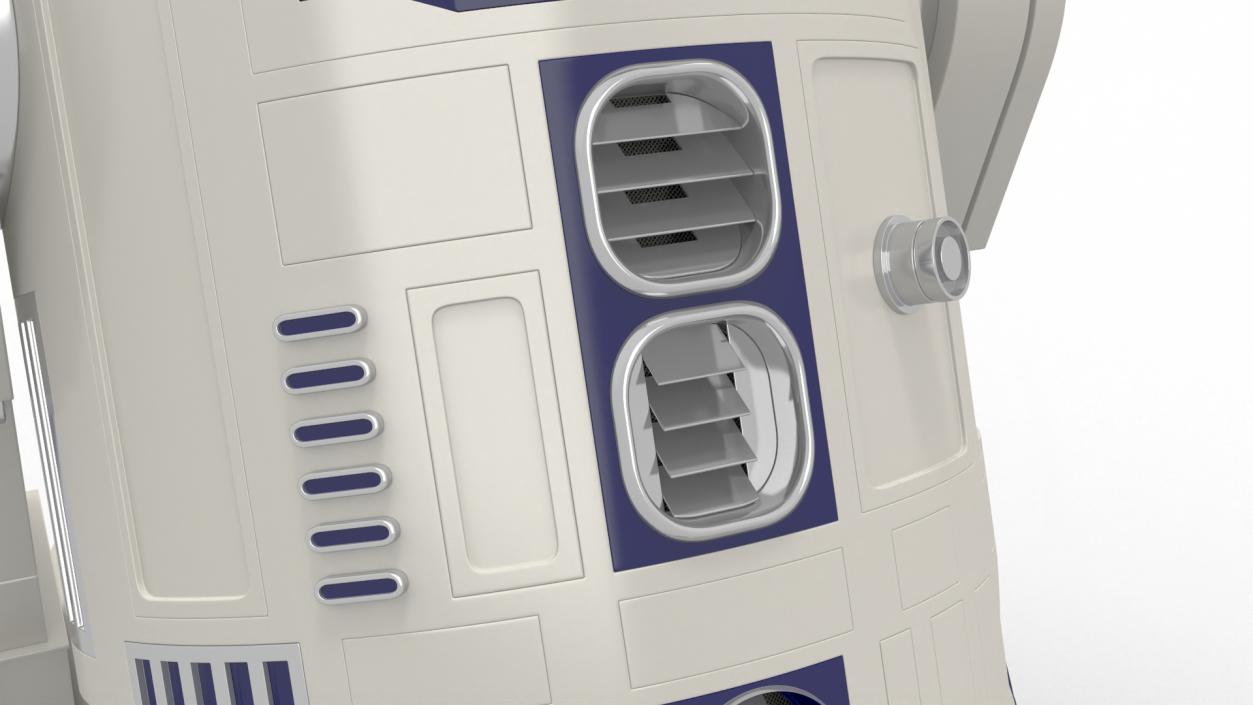 3D Robot Character R2-D2 Rigged model