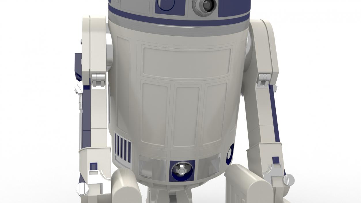 3D Robot Character R2-D2 Rigged model