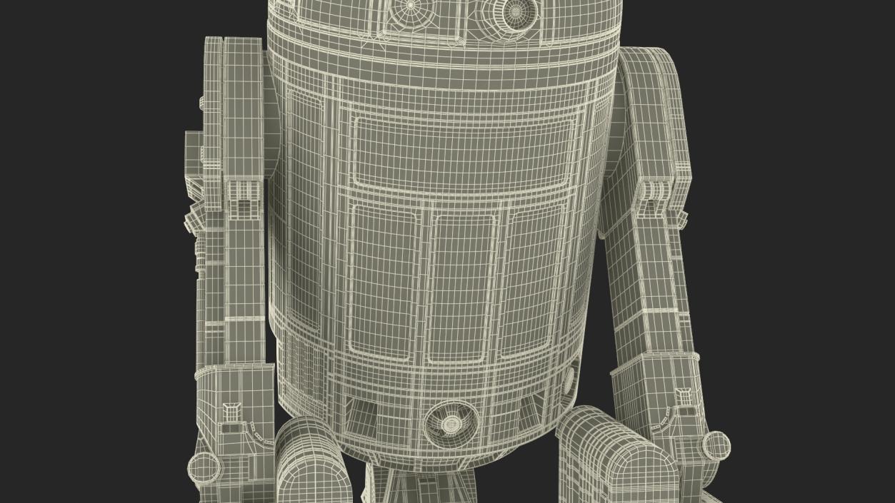 3D Robot Character R2-D2 Rigged model