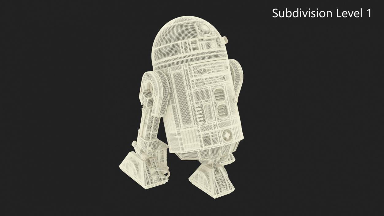 3D Robot Character R2-D2 Rigged model