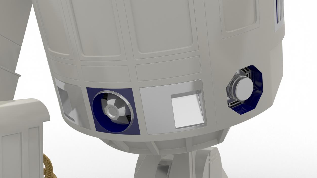 3D Robot Character R2-D2 Rigged model