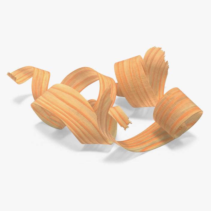 3D Wood Shavings model