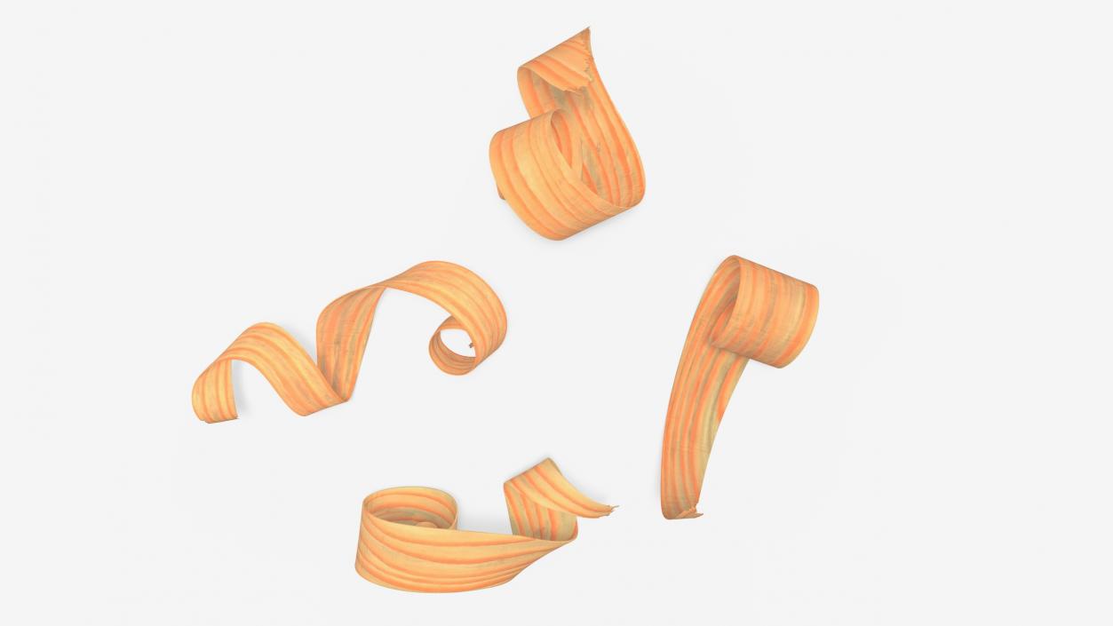 3D Wood Shavings model