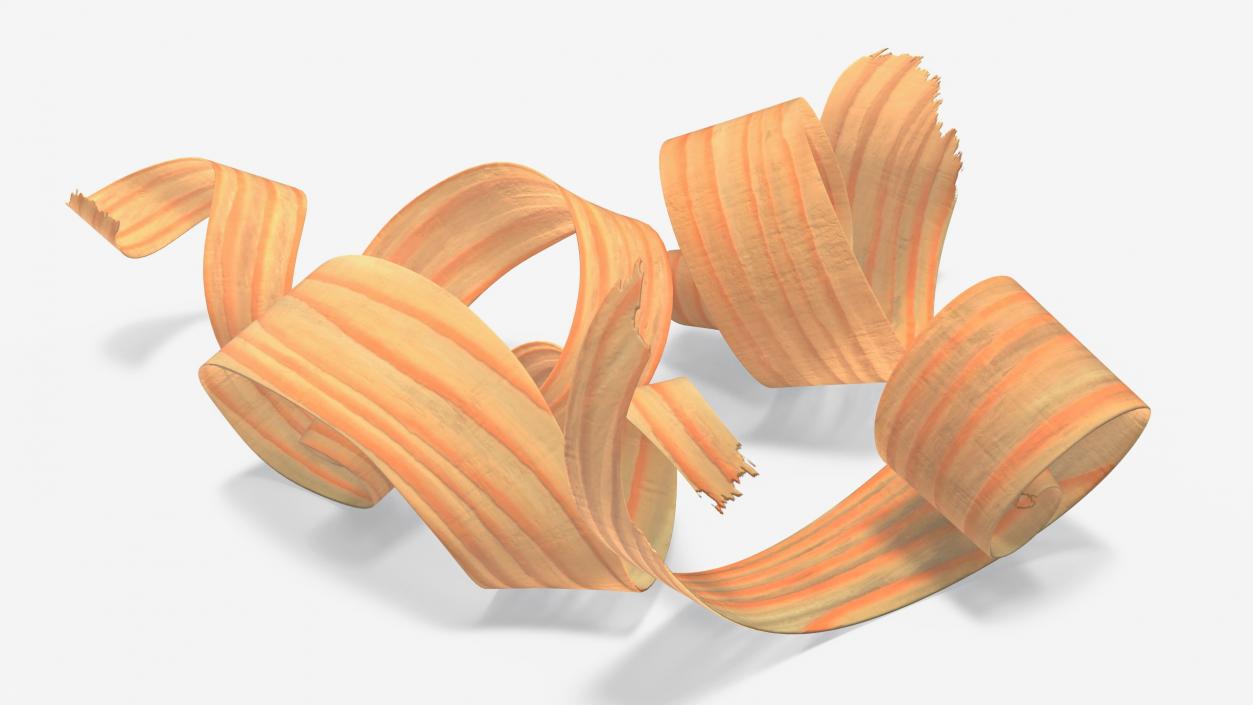 3D Wood Shavings model