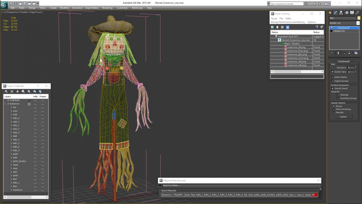 Harvest Scarecrow 3D