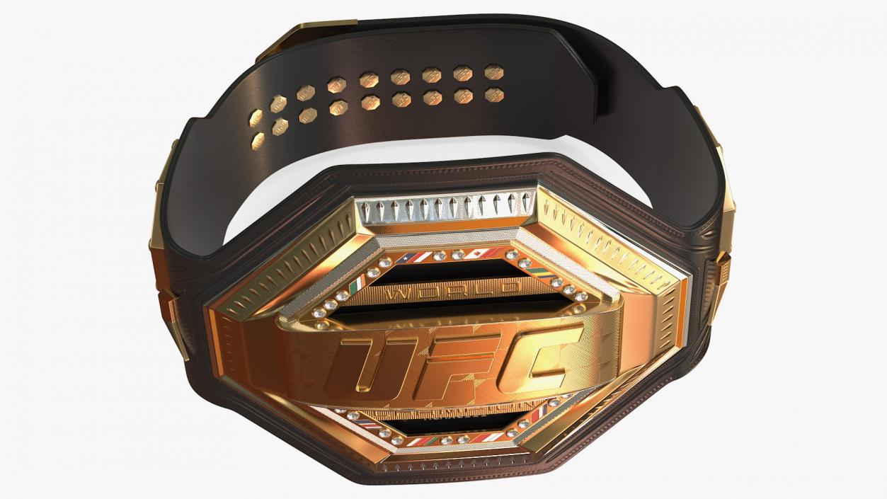 3D UFC Legacy Championship Belt model