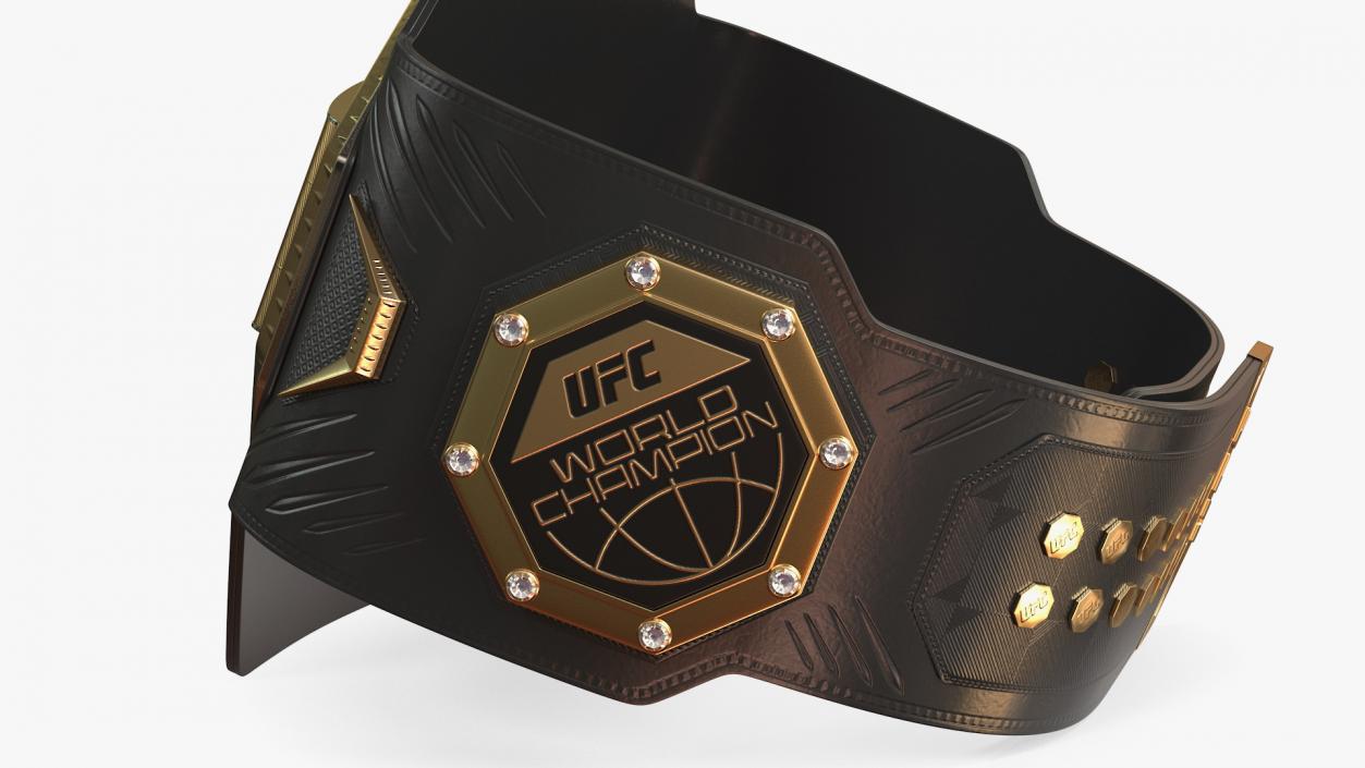 3D UFC Legacy Championship Belt model