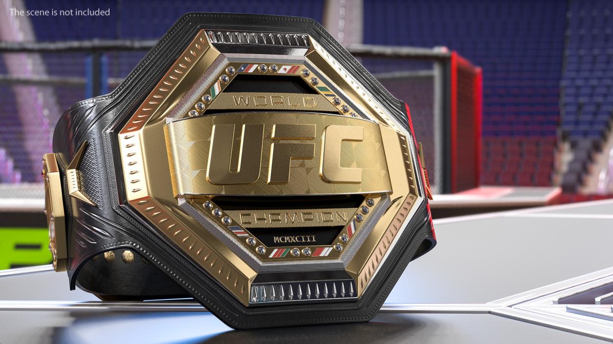 3D UFC Legacy Championship Belt model