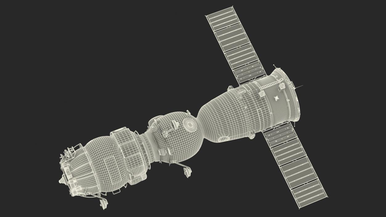 3D Soyuz with Poisk Module model