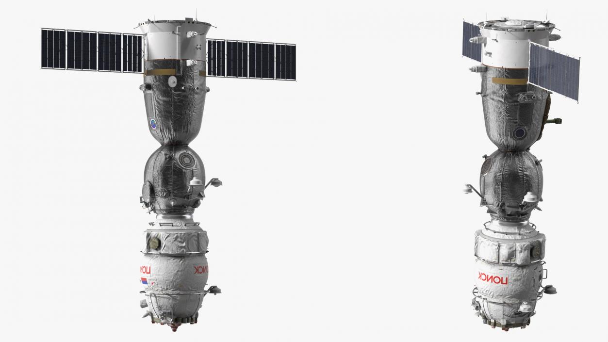 3D Soyuz with Poisk Module model