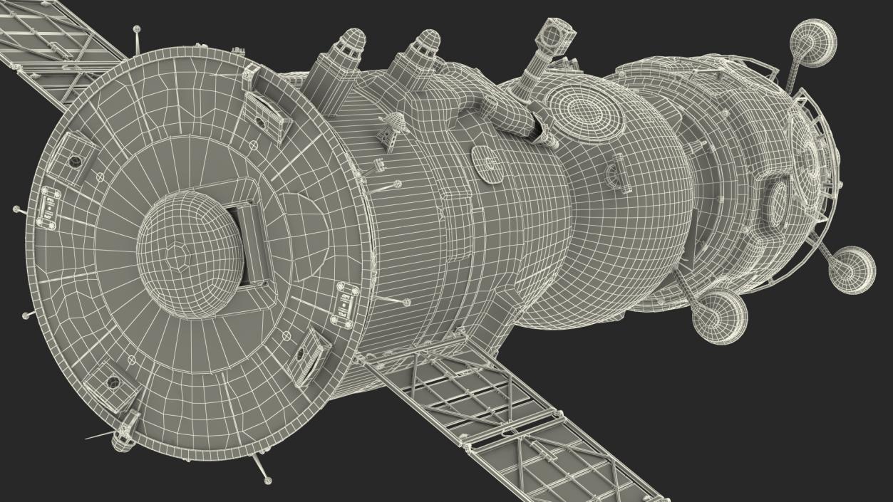 3D Soyuz with Poisk Module model