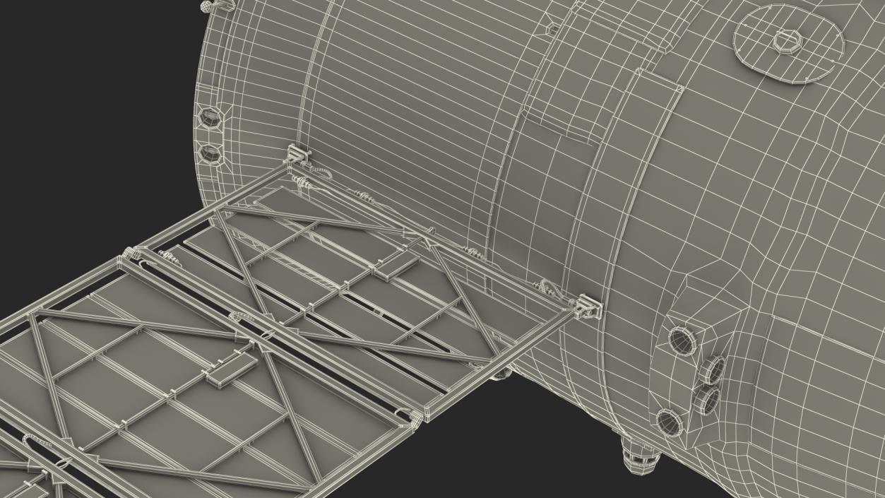 3D Soyuz with Poisk Module model