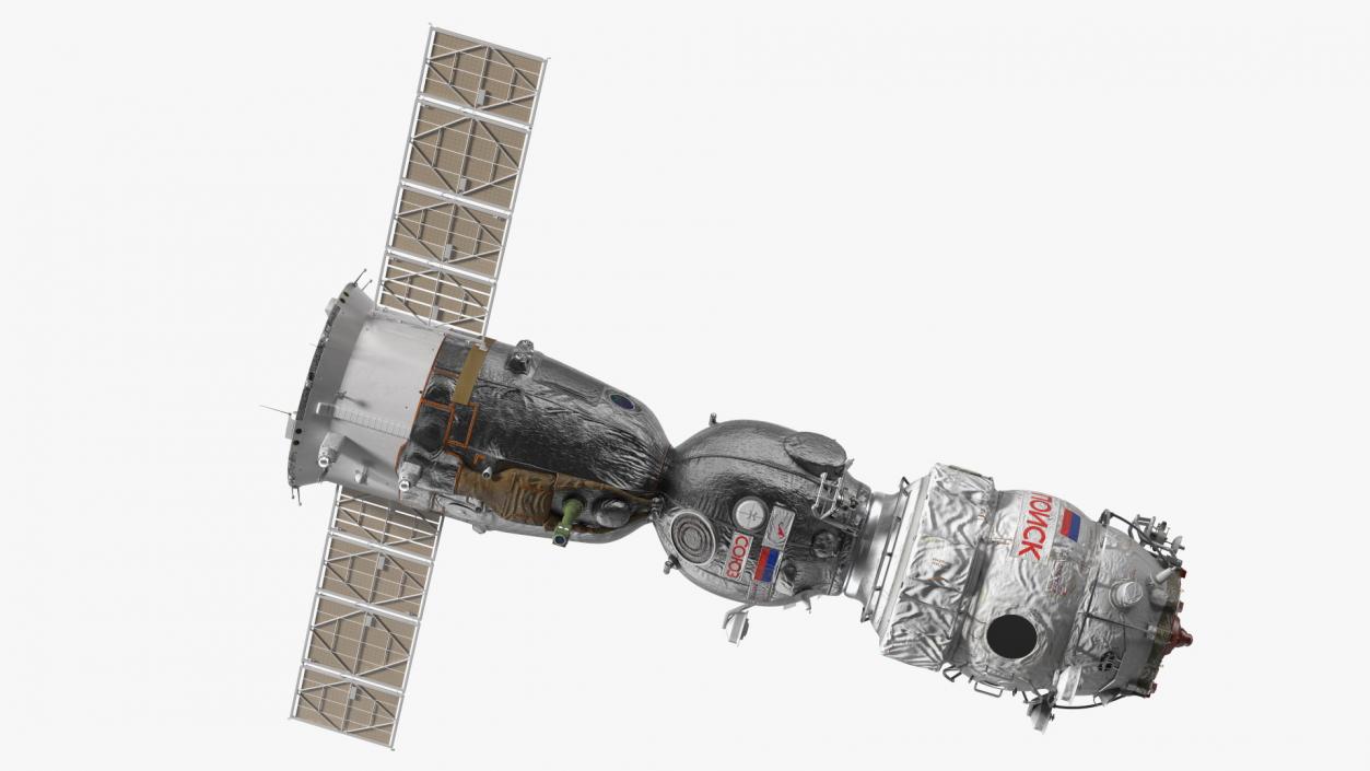 3D Soyuz with Poisk Module model