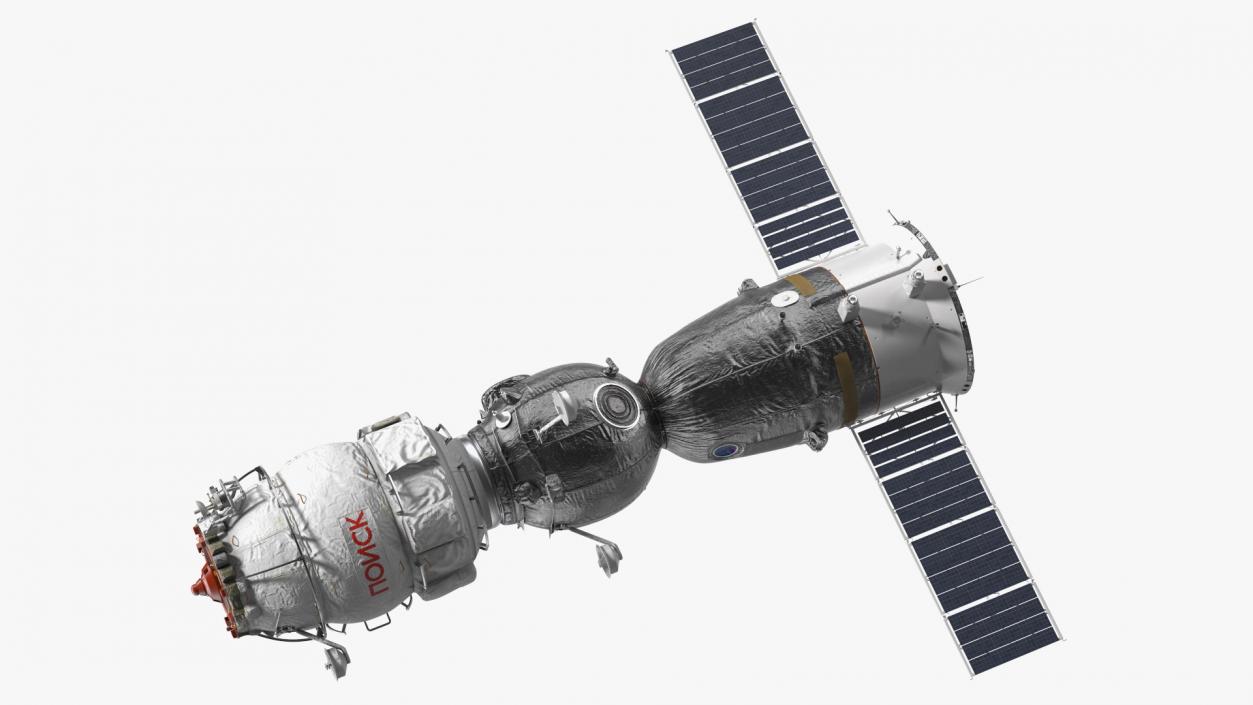 3D Soyuz with Poisk Module model