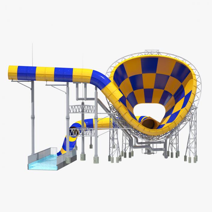 3D Giant Funnel Waterslide model