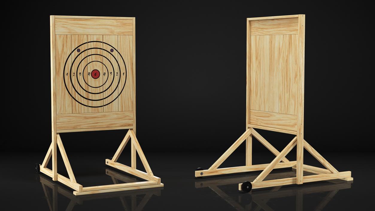 3D Wooden Axe Throwing Target