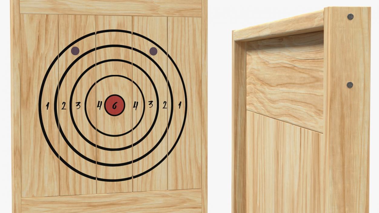 3D Wooden Axe Throwing Target