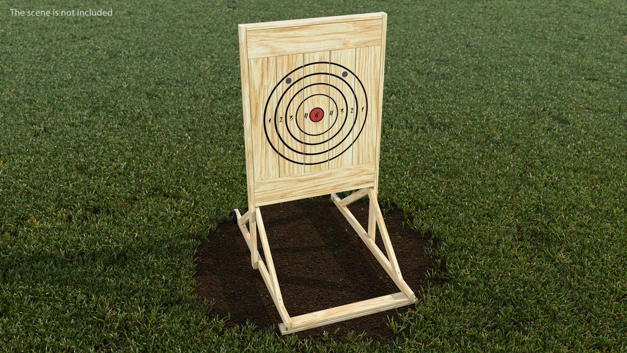 3D Wooden Axe Throwing Target