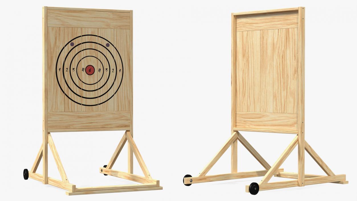 3D Wooden Axe Throwing Target