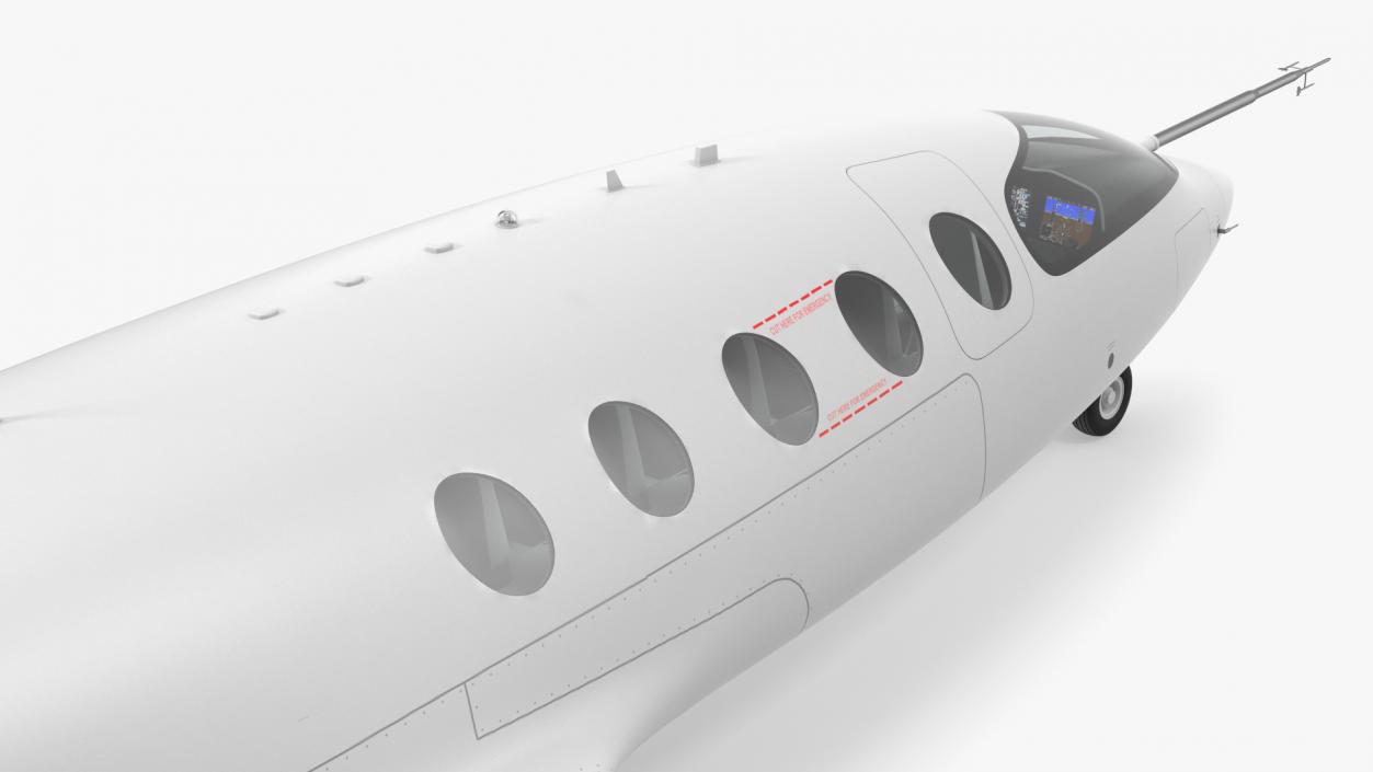 Electric Aircraft Rigged(1) 3D