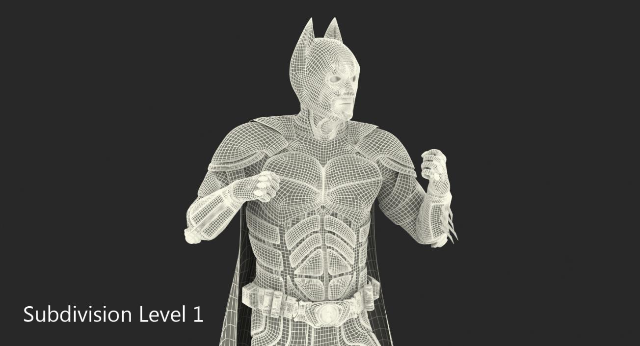 3D model Batman Fighting Pose