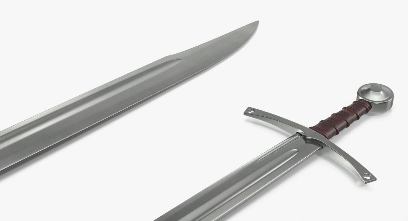 3D European Falchion Sword model