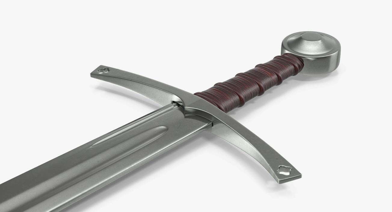 3D European Falchion Sword model