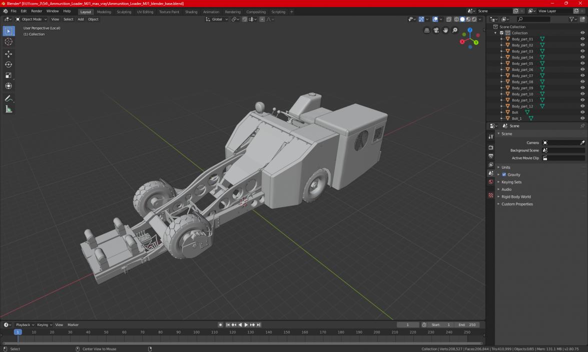 3D model Ammunition Loading System