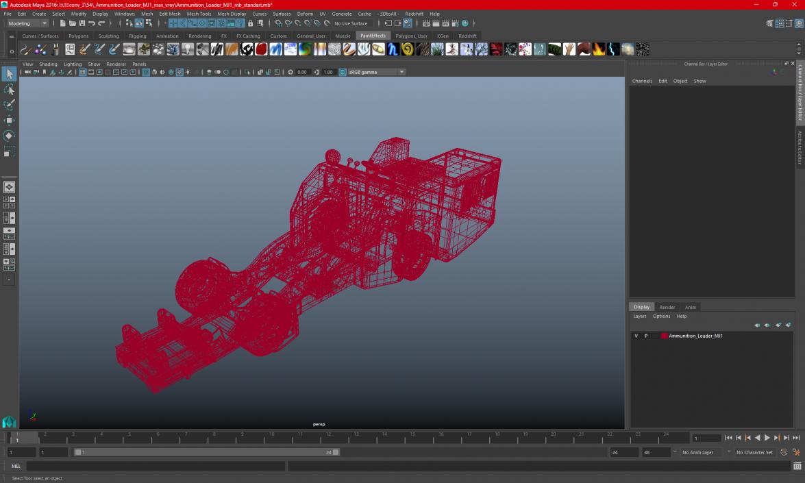 3D model Ammunition Loading System