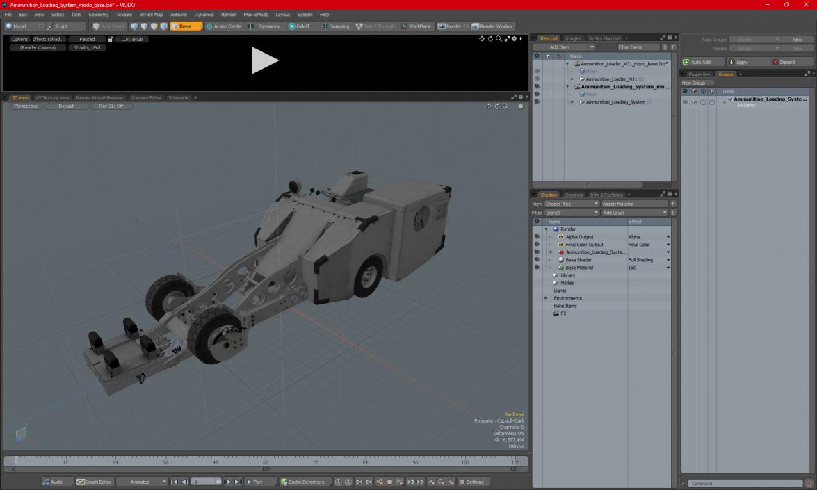 3D model Ammunition Loading System