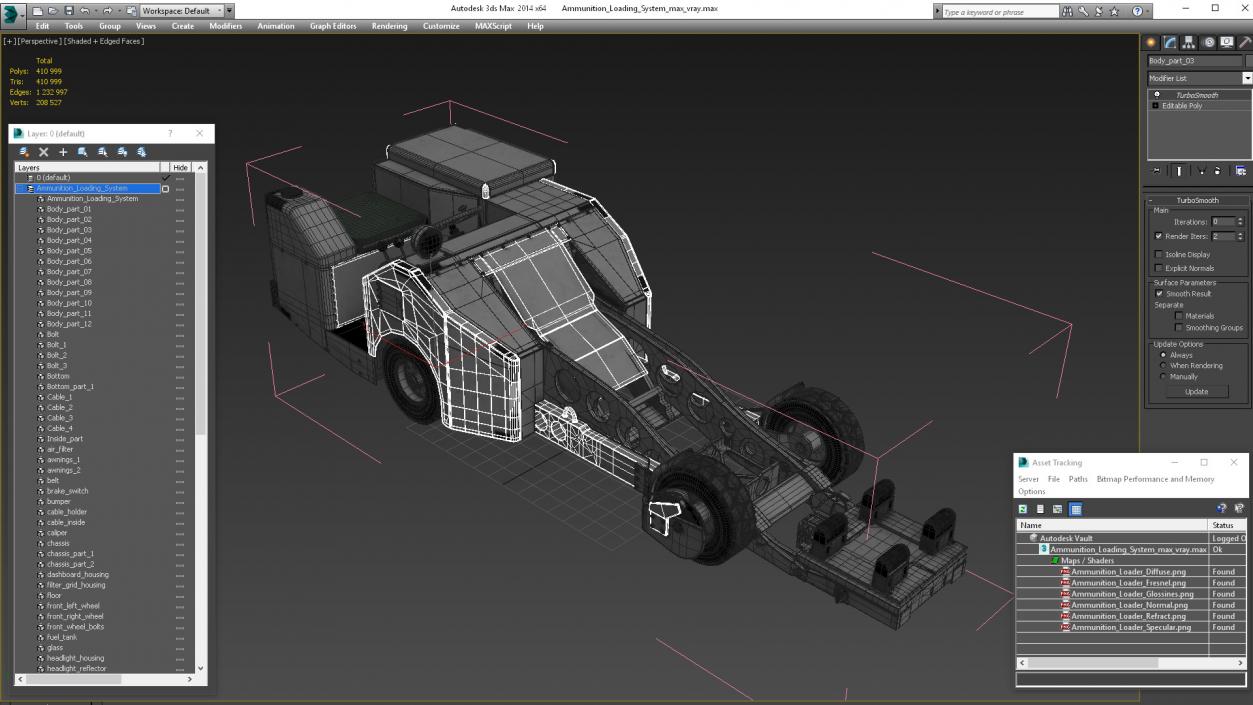 3D model Ammunition Loading System