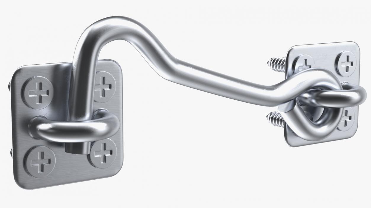 3D model Stainless Steel Cabin Hook and Eye Latch