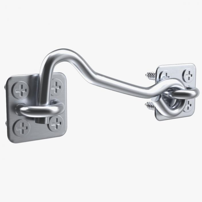 3D model Stainless Steel Cabin Hook and Eye Latch