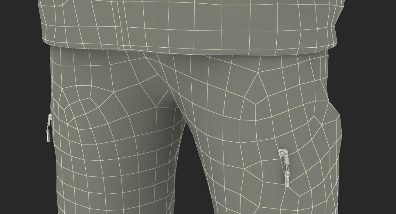 3D Winter Men Sportswear Rigged model