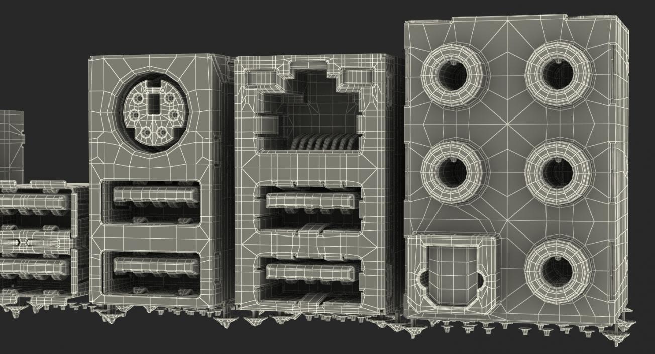 Motherboard Connectors 3D