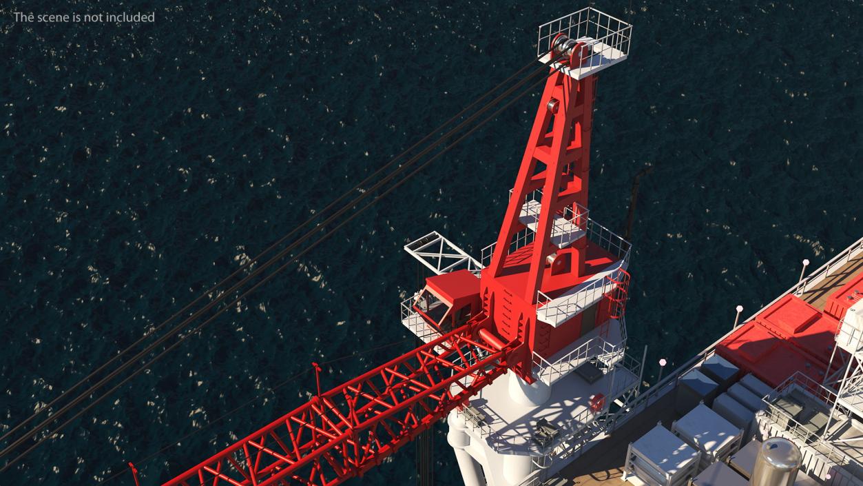 3D model Spar Platform Rigged