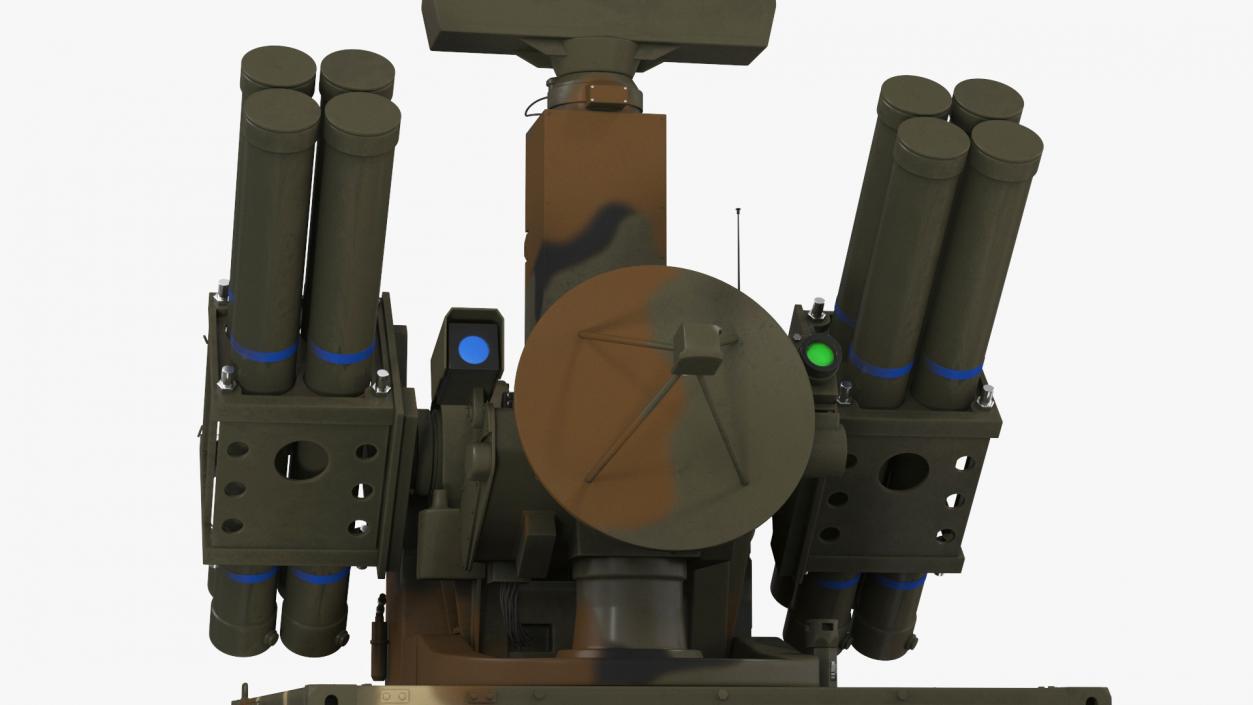 3D model Missile Launch System Crotale NG Rigged for Maya 2