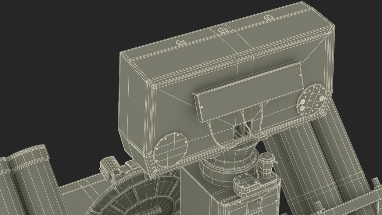 3D model Missile Launch System Crotale NG Rigged for Maya 2