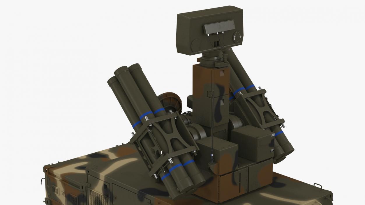 3D model Missile Launch System Crotale NG Rigged for Maya 2