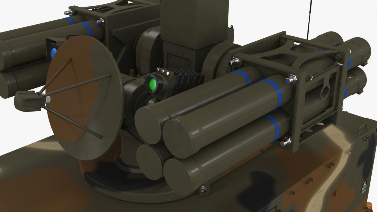 3D model Missile Launch System Crotale NG Rigged for Maya 2