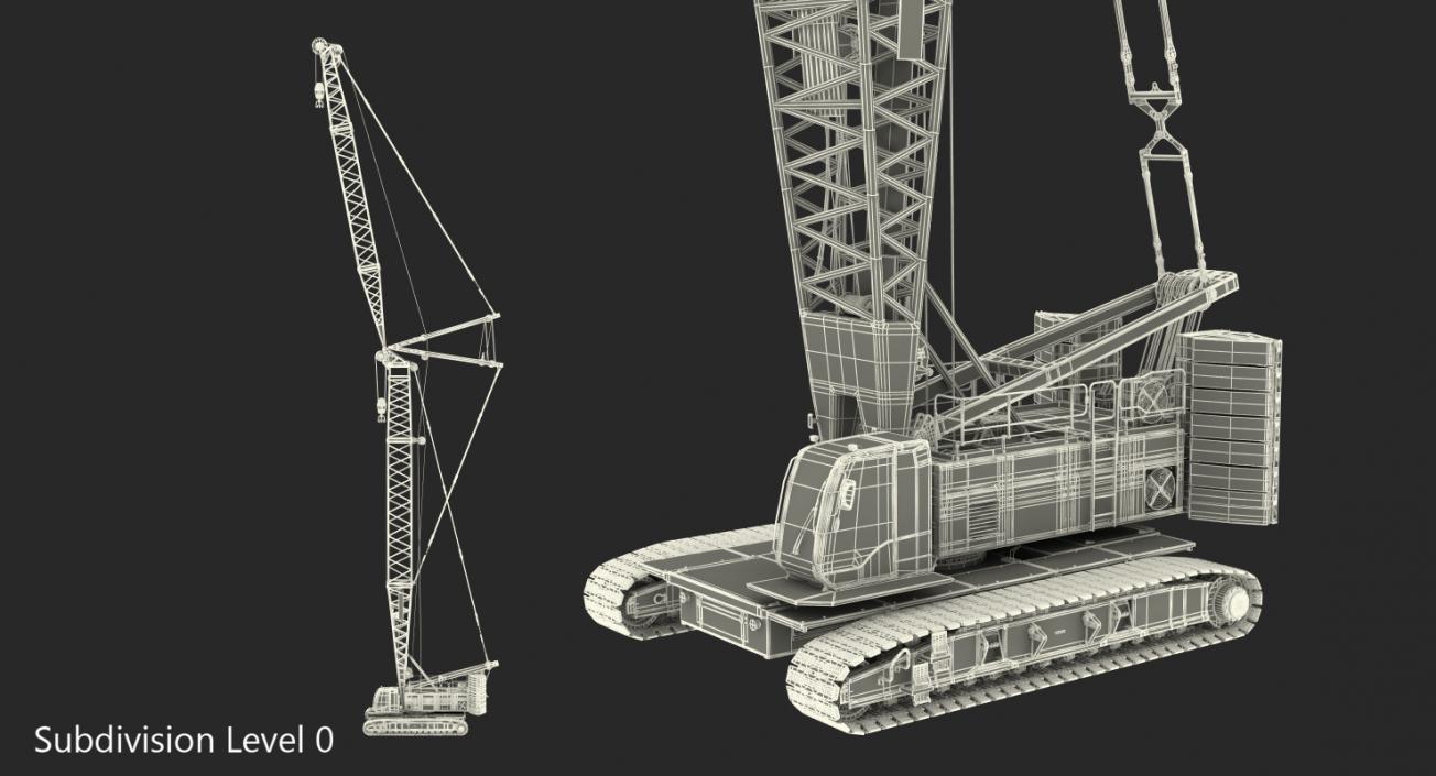 3D Lattice Boom Crane Generic