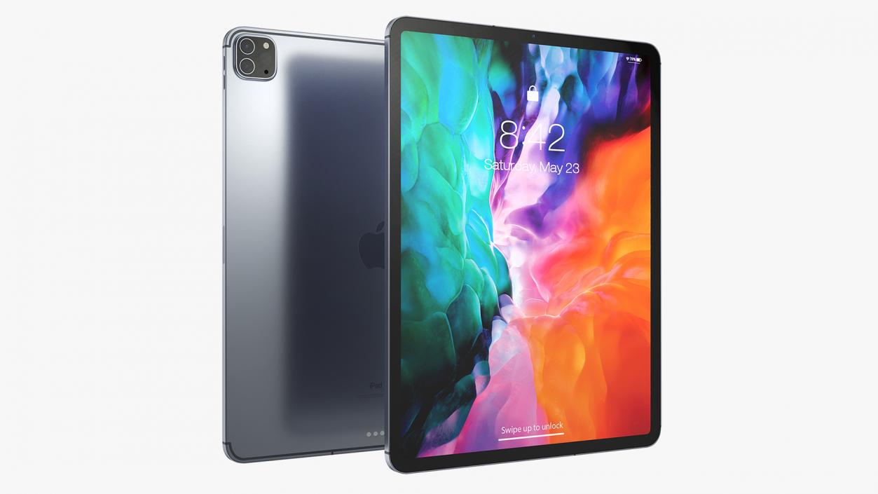 iPad Pro 2020 12.9 inch Space Grey 3D model