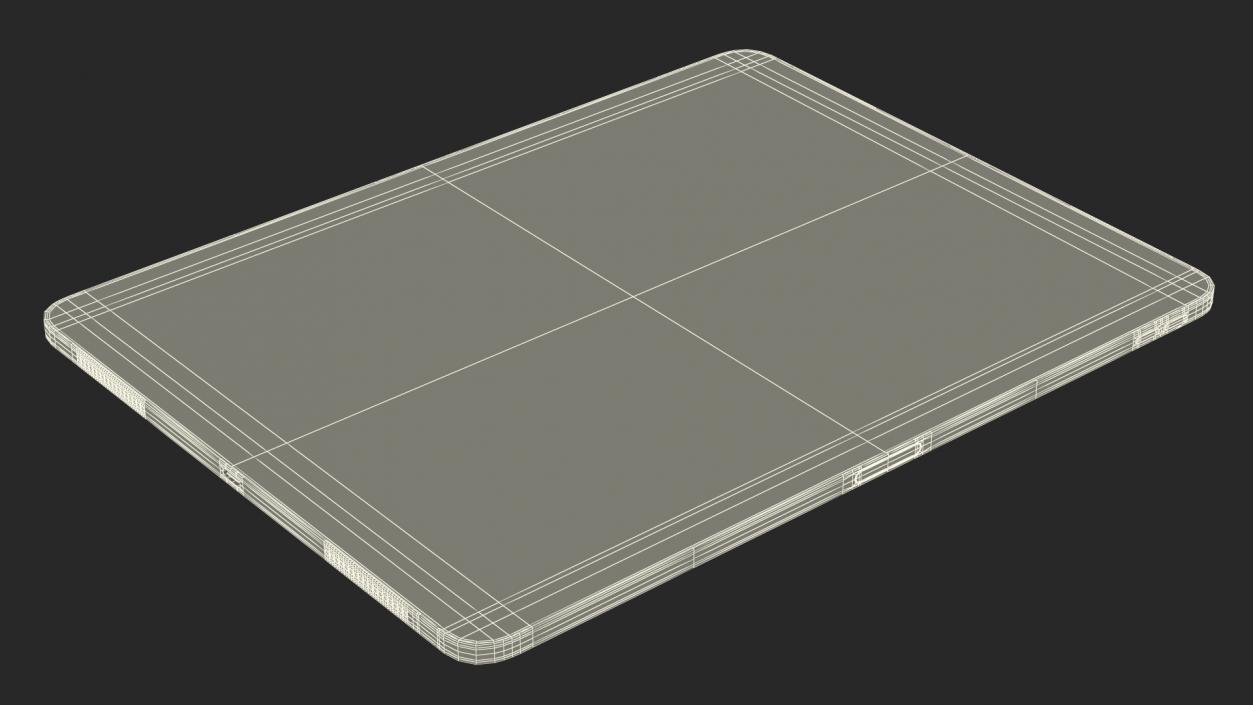 iPad Pro 2020 12.9 inch Space Grey 3D model