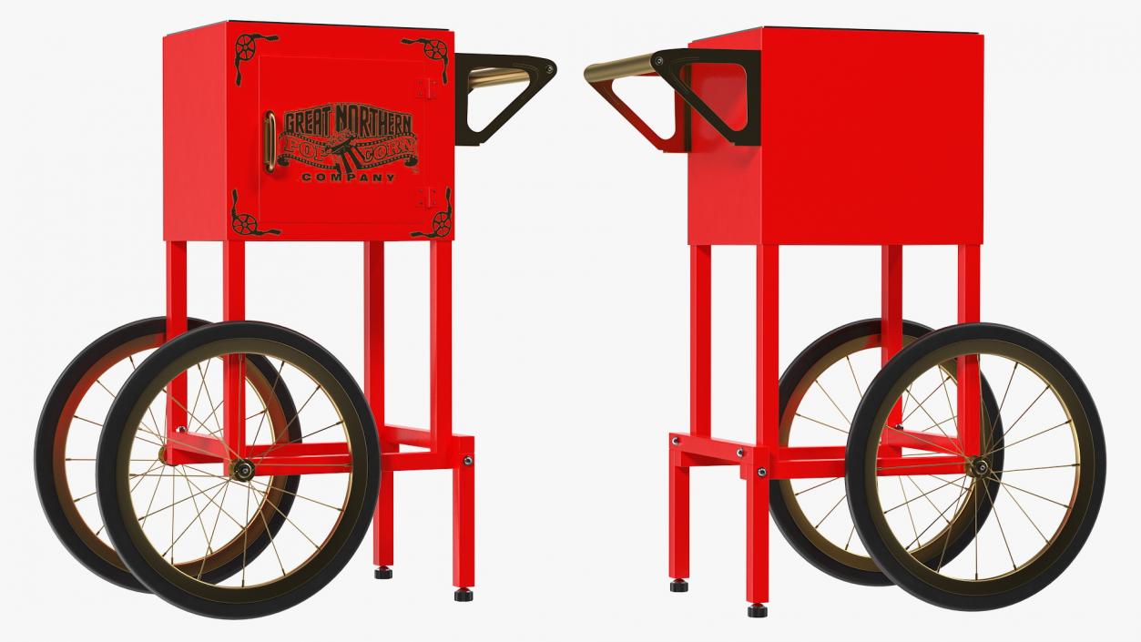 Great Northern Popcorn Cart 3D