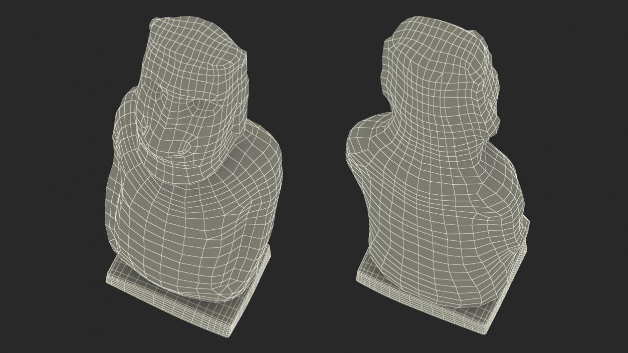 Moai Hoa Hakananai White 3D model