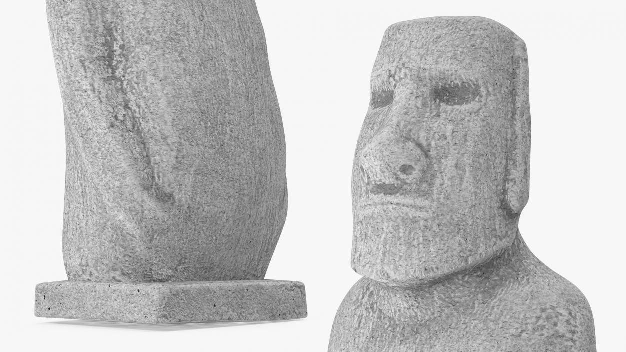 Moai Hoa Hakananai White 3D model