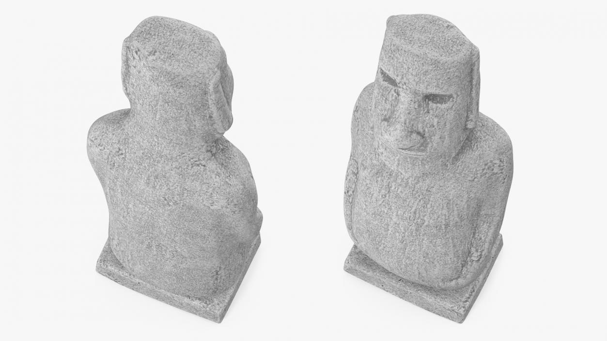 Moai Hoa Hakananai White 3D model